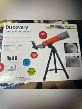 Discovery Juno 50mm Telescope - Orange and Gray